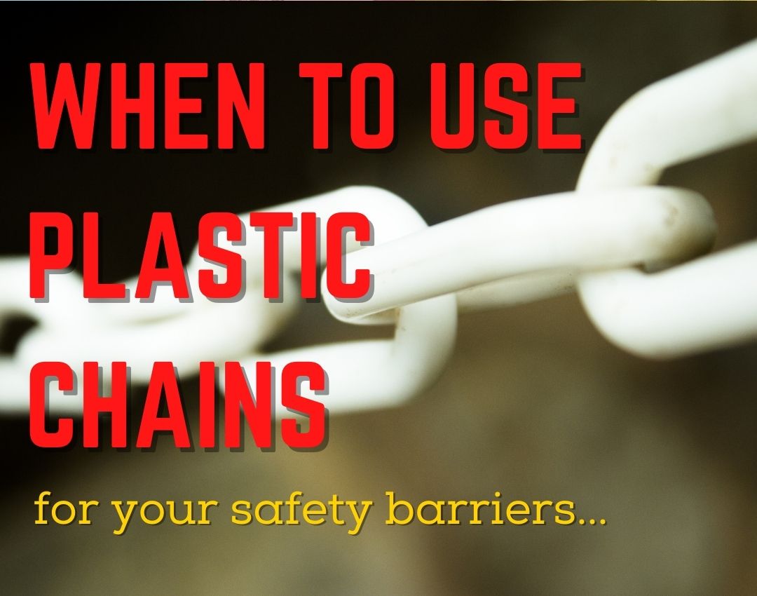 When to use plastic chains for your safety or crowd control barriers... - Crowd Control Warehouse