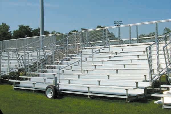 10 Row Transportable Bleachers – Crowd Control Warehouse