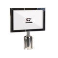 Post Top Sign Frame for CCW Series Retractable Belt Barriers for 3
