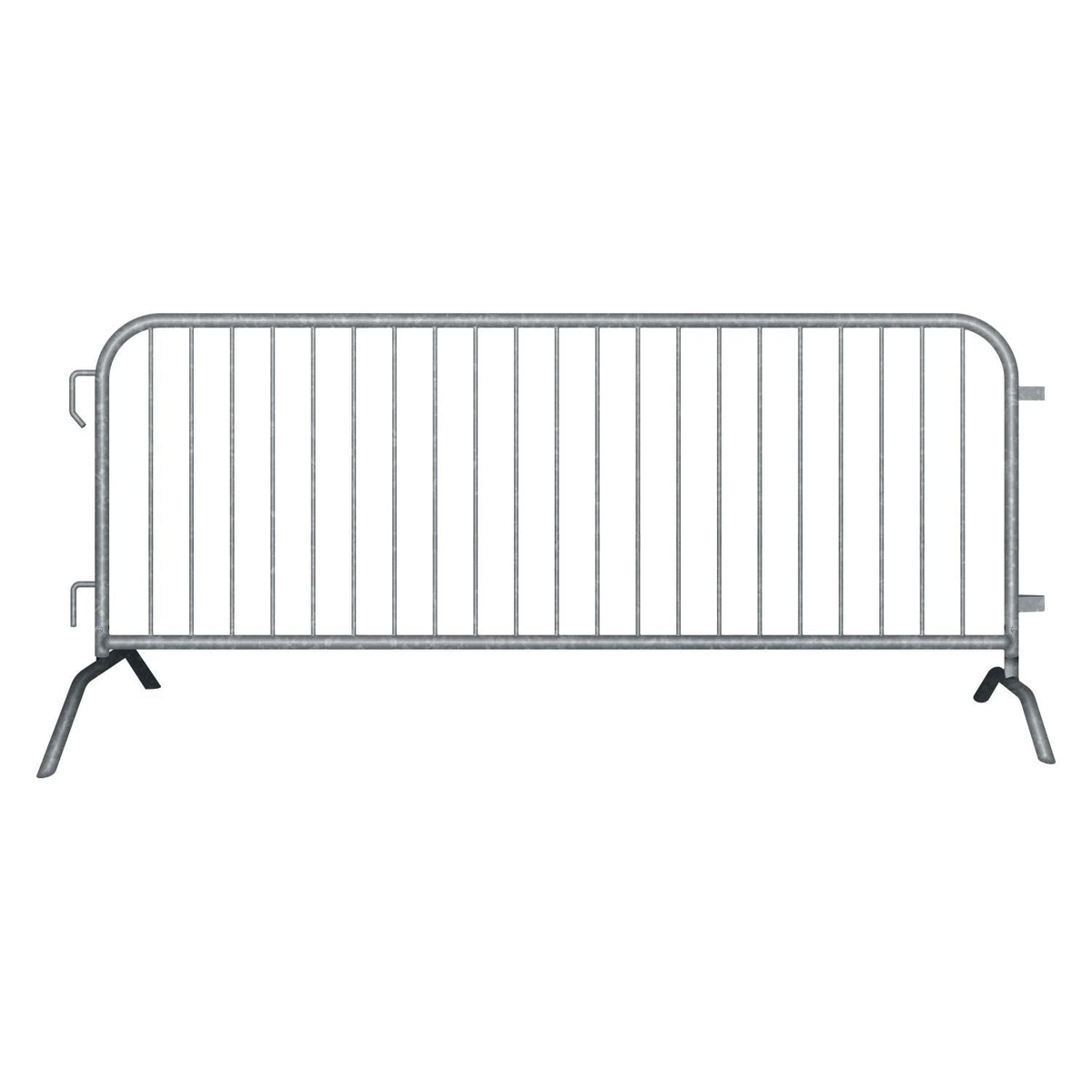 8.5 Ft Hot - Dipped Galvanized Steel Barricade - Crowd Control Warehouse