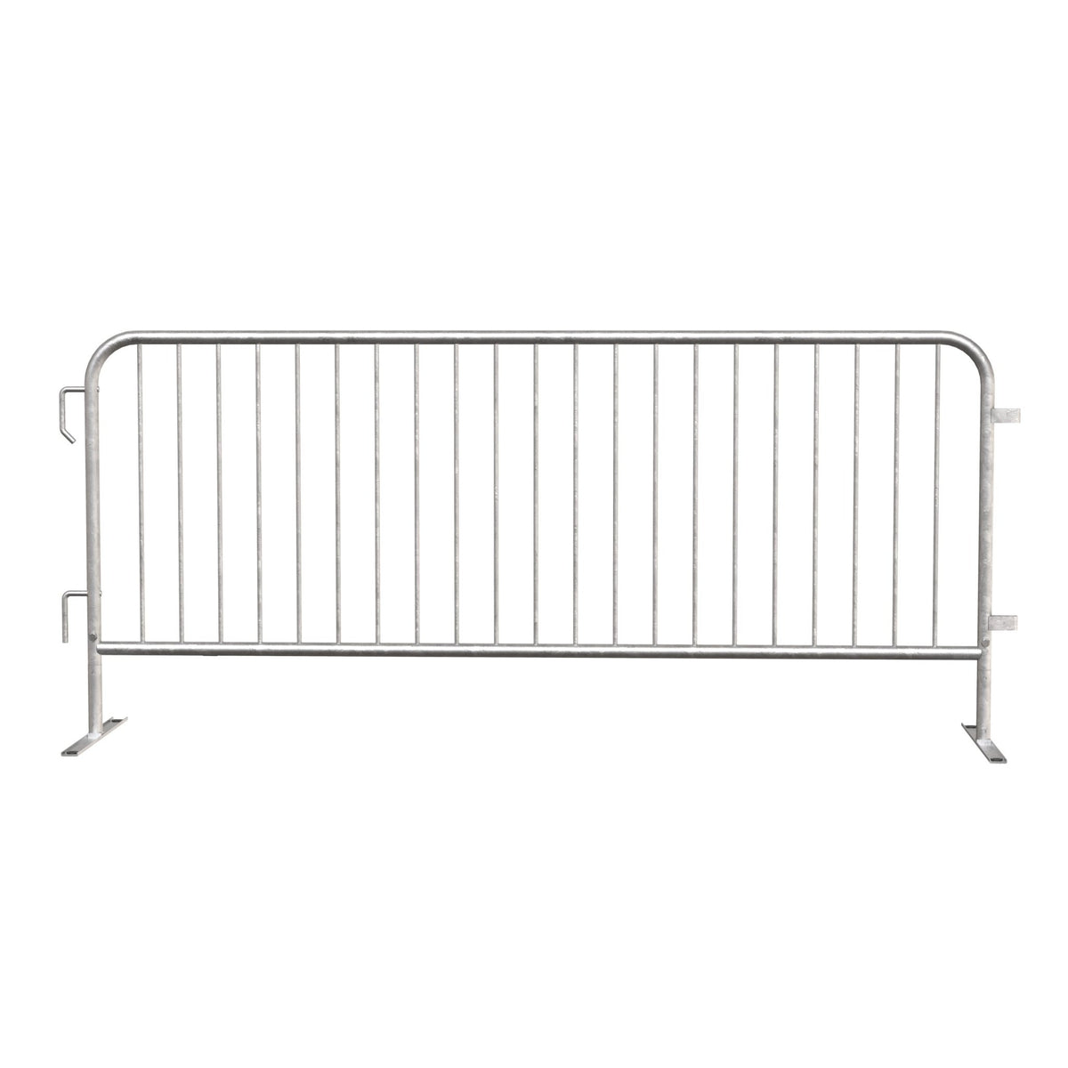 8.5 Ft Hot - Dipped Galvanized Steel Barricade - Crowd Control Warehouse