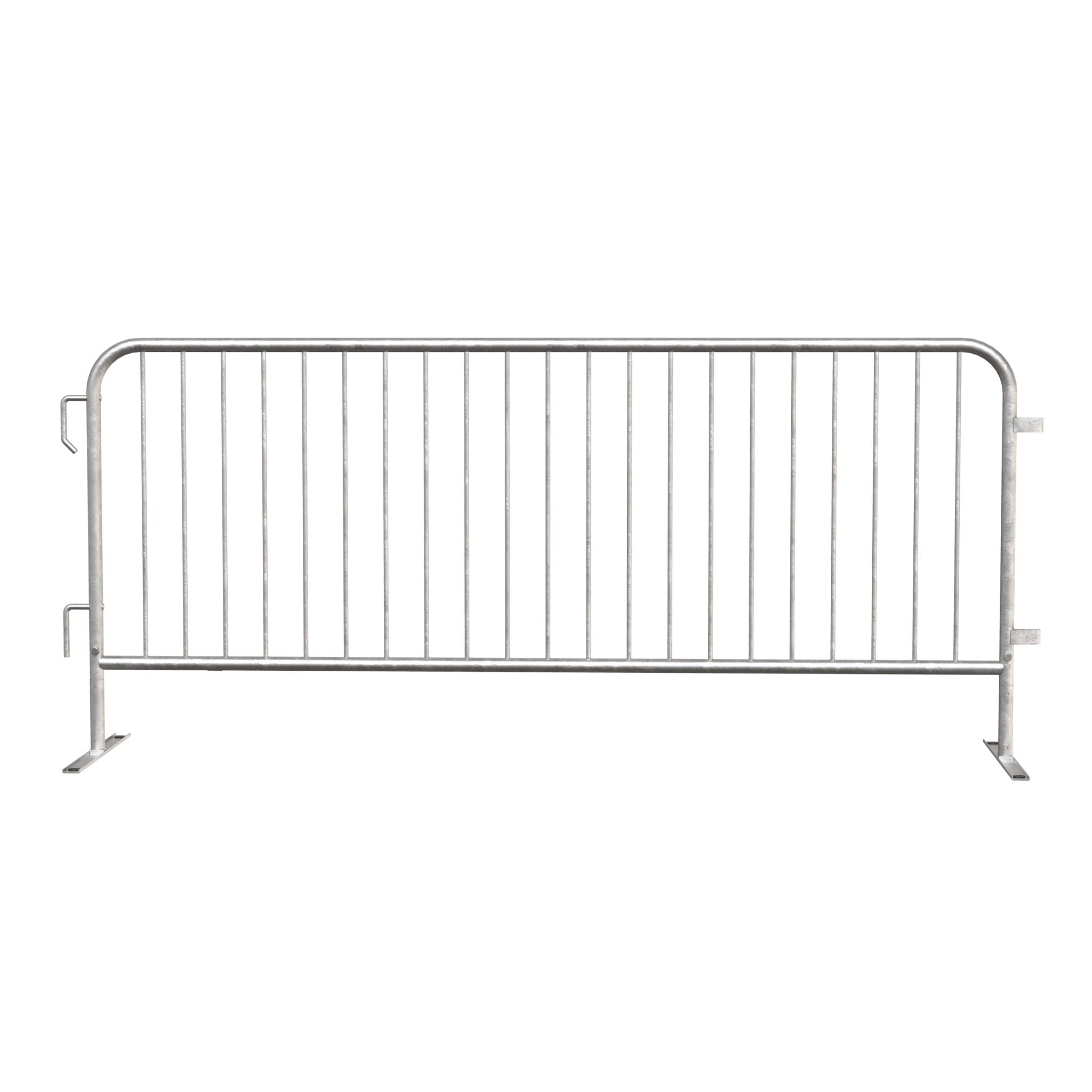 8.5 Ft Hot - Dipped Galvanized Steel Barricade - Crowd Control Warehouse