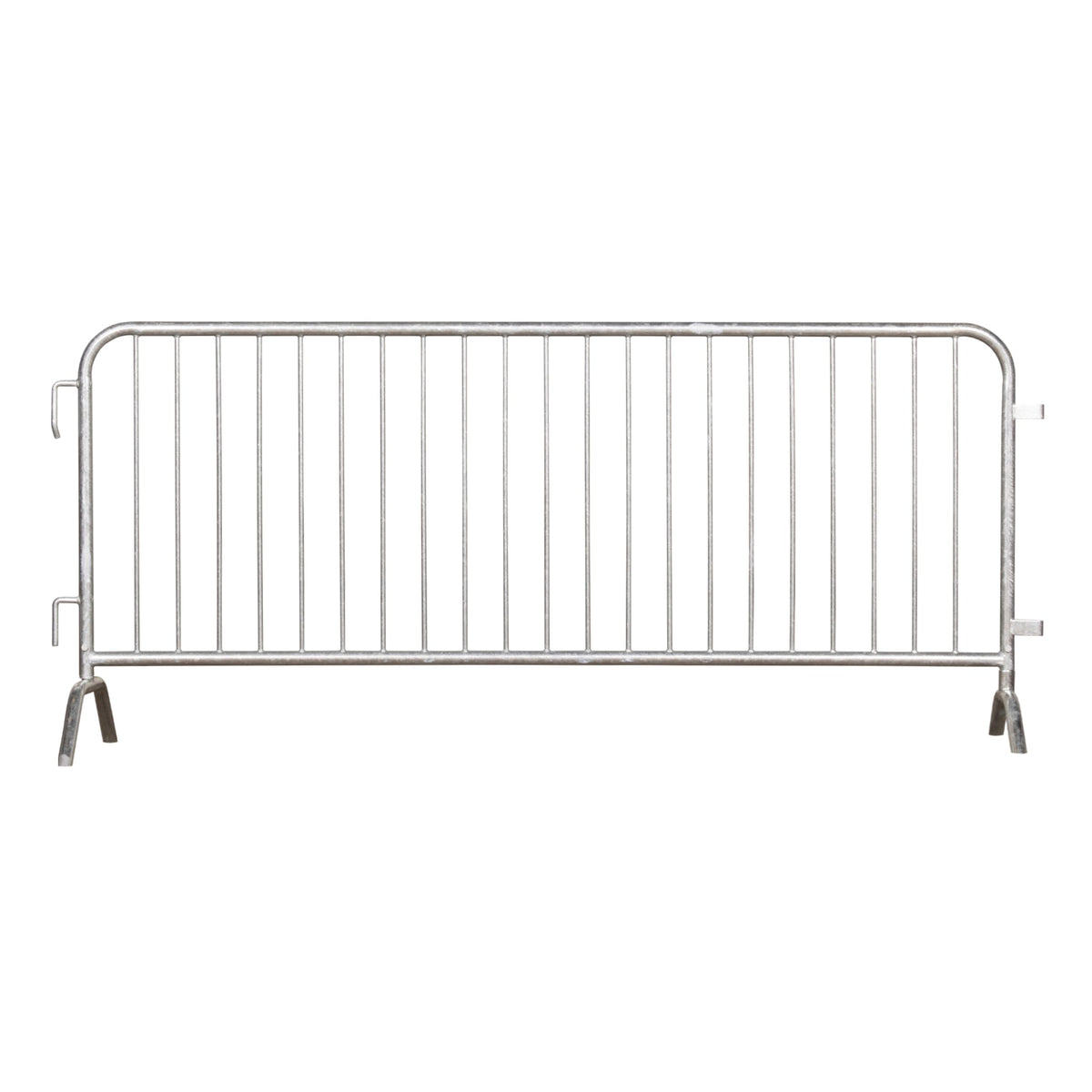 8.5 Ft Hot - Dipped Galvanized Steel Barricade - Crowd Control Warehouse