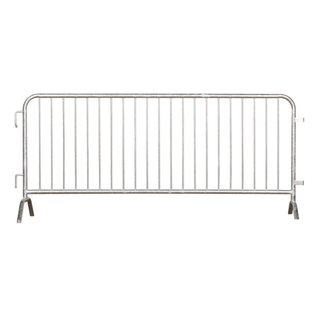 8.5 Ft Hot - Dipped Galvanized Steel Barricade - Crowd Control Warehouse