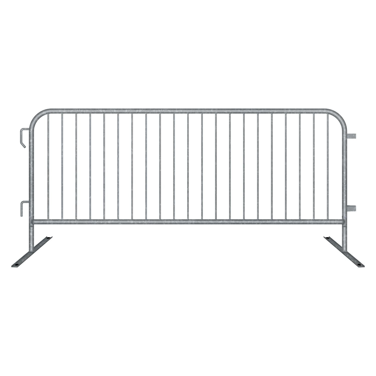 8.5 Ft Hot - Dipped Galvanized Steel Barricade - Crowd Control Warehouse