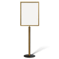 FSX200 Floor Standing Sign Frame, Low profile Base, 22 inches by 28 inches Sign Frame - Montour Line FSLine