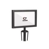 Post Top Sign Frame for CCW Series Retractable Belt Barriers for 3" OD Stanchions - Crowd Control Warehouse