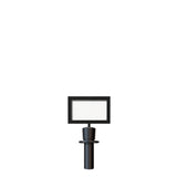 Post Top Sign Frame for Crown or Flat Top Economy Rope Stanchions - Crowd Control Warehouse