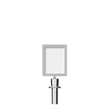 Post Top Sign Frame for Crown or Flat Top Economy Rope Stanchions - Crowd Control Warehouse