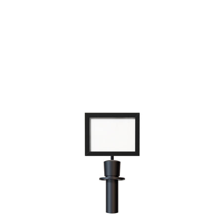 Post Top Sign Frame for Crown or Flat Top Economy Rope Stanchions - Crowd Control Warehouse