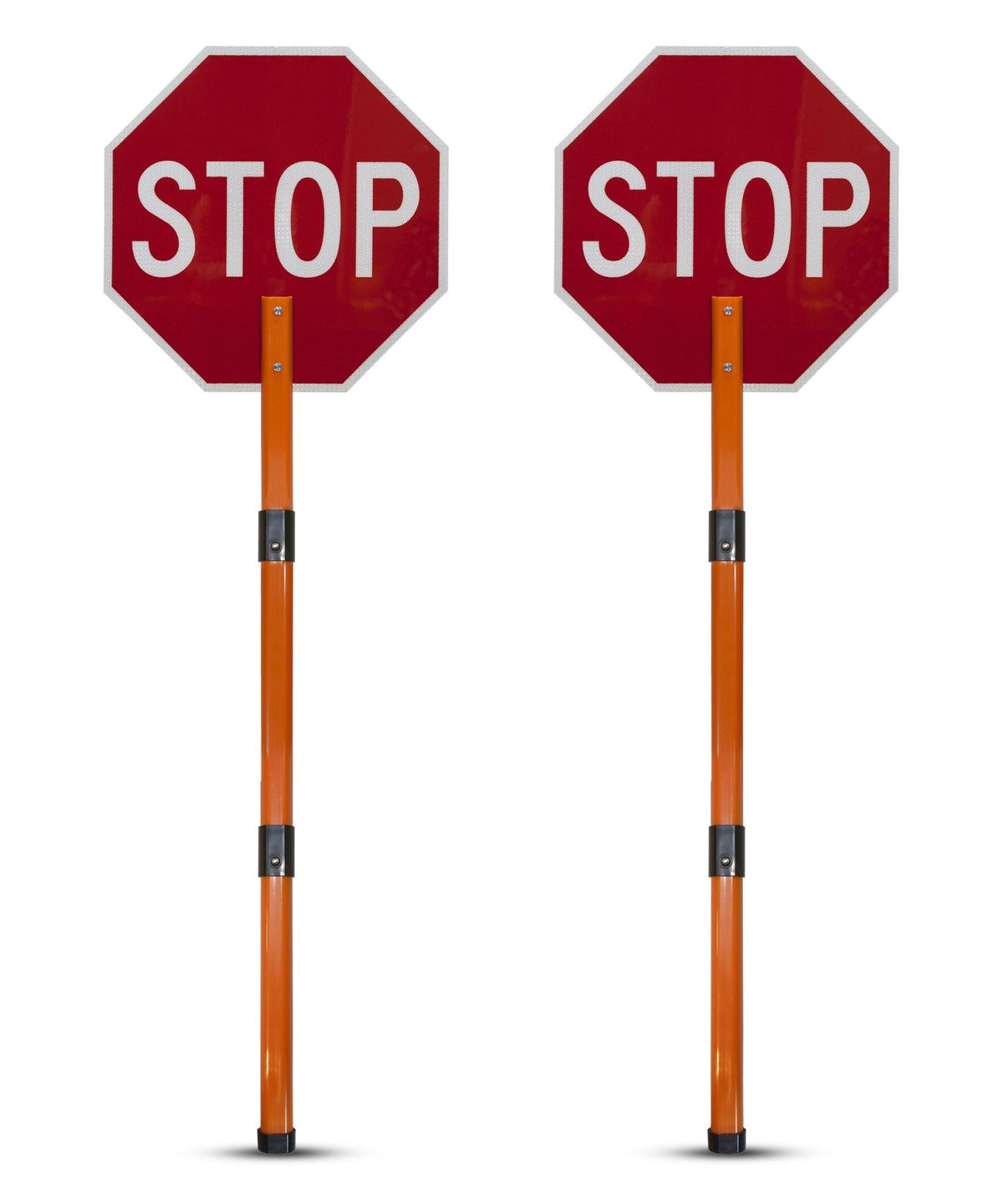 Rigid Stop/Stop Paddle Sign with Handle & Staff - Crowd Control Warehouse
