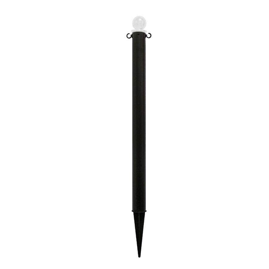 2.5 in. Ground Pole Stake Ball Top Stanchion - Crowd Control Warehouse
