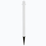 2.5 in. Ground Pole Stake Ball Top Stanchion - Crowd Control Warehouse