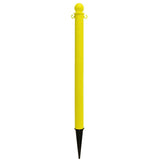 2.5 in. Ground Pole Stake Ball Top Stanchion - Crowd Control Warehouse