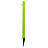 2.5 in. Ground Pole Stake Ball Top Stanchion - Crowd Control Warehouse
