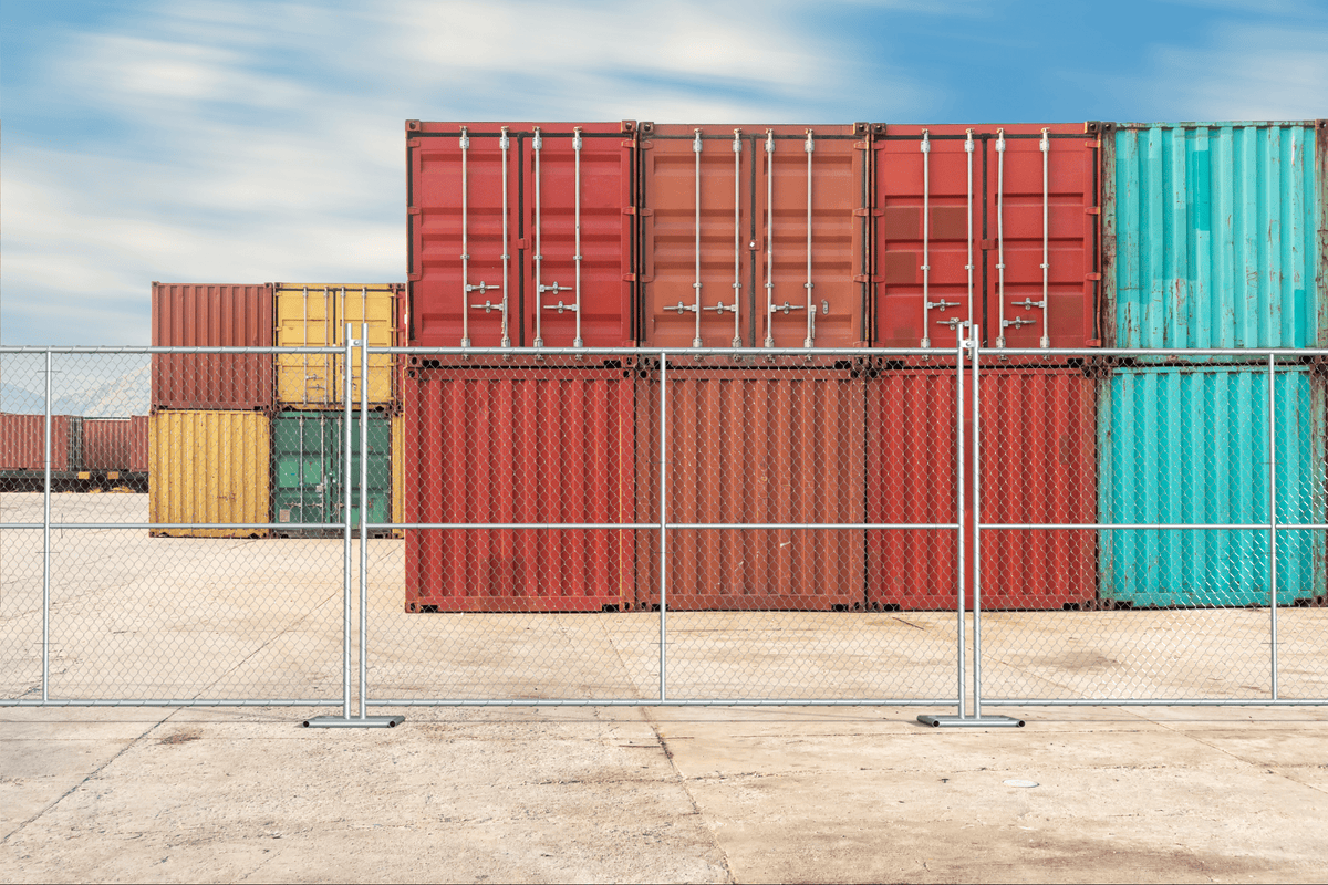 6x10 Foot Chain Link Fence Panel - Trafford Industrial - Crowd Control Warehouse