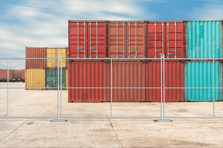 6x10 Foot Chain Link Fence Panel - Trafford Industrial - Crowd Control Warehouse