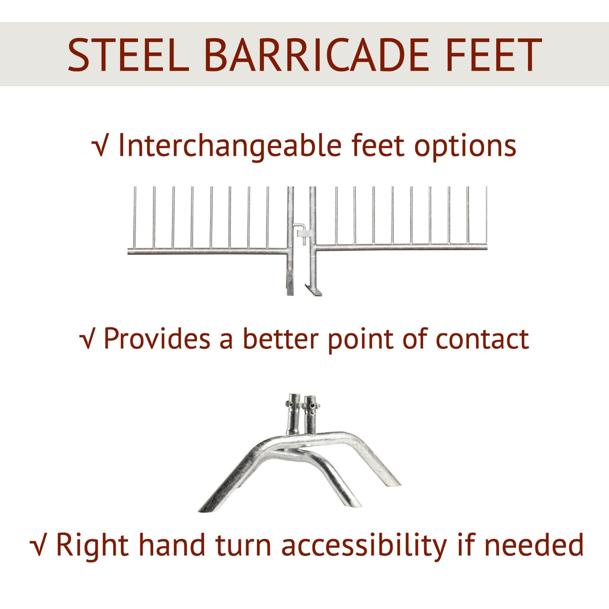 8.5 Ft Barricade in a Box™ - Crowd Control Warehouse