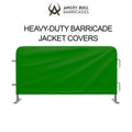 Custom Printed Heavy Duty Barricade Jacket Covers - Angry Bull Barricades