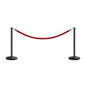 Post and Rope Stanchion Kit, Flat Top Posts, 6 Ft. Velvet Foam Core Rope - Montour Line