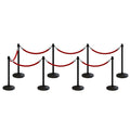 Post and Rope Stanchion Kit, Crown Top Posts, 6 Ft. Velvet Foam Core Rope - Montour Line