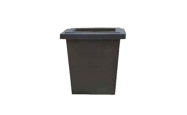 plastic planter square Basic Medium Square Concrete Planter | Reinforced Concrete | Night Weatherstone | 36