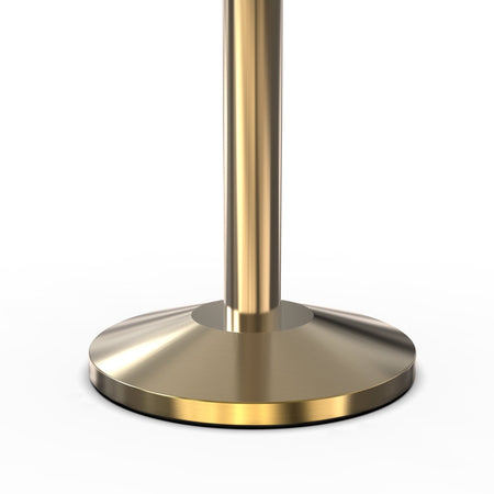 Crown Top Rope Stanchion with Sloped Base - Montour Line CLine - Crowd Control Warehouse