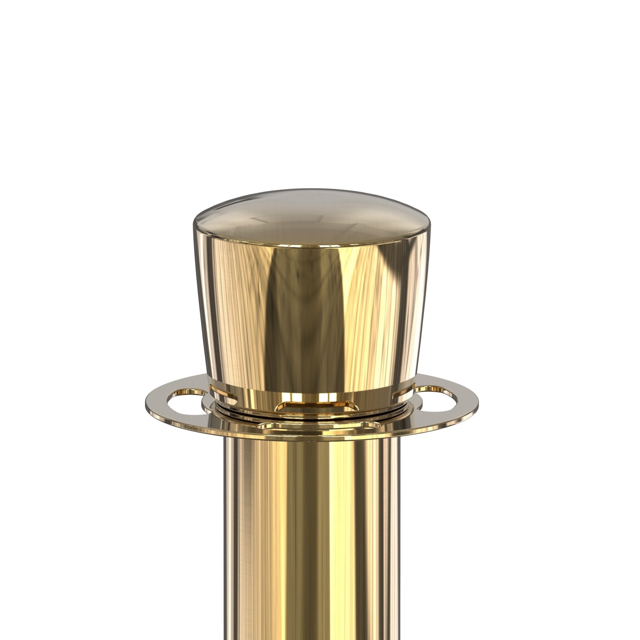 Crown Top Rope Stanchion with Sloped Base - Montour Line CLine - Crowd Control Warehouse