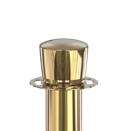 Crown Top Rope Stanchion with Sloped Base - Montour Line CLine - Crowd Control Warehouse