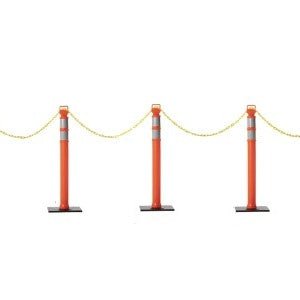 Delineator Post with Base, 49 in. - Trafford Industrial - Crowd Control Warehouse