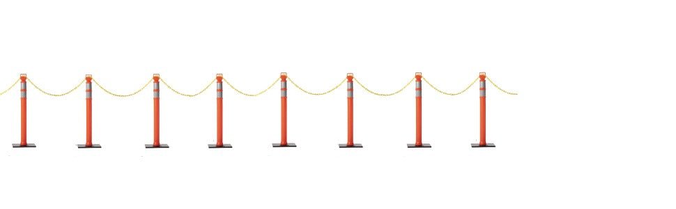 Delineator Post with Base, 49 in. - Trafford Industrial - Crowd Control Warehouse