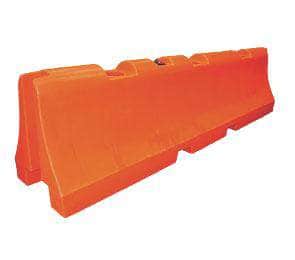 Extra Long Water/Sand Fillable Traffic Barrier - 31 in. H x 120 in. L x 24 in. W, 50 lbs - Crowd Control Warehouse