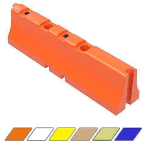 Extra Long Water/Sand Fillable Traffic Barrier - 31 in. H x 120 in. L x 24 in. W, 50 lbs - Crowd Control Warehouse