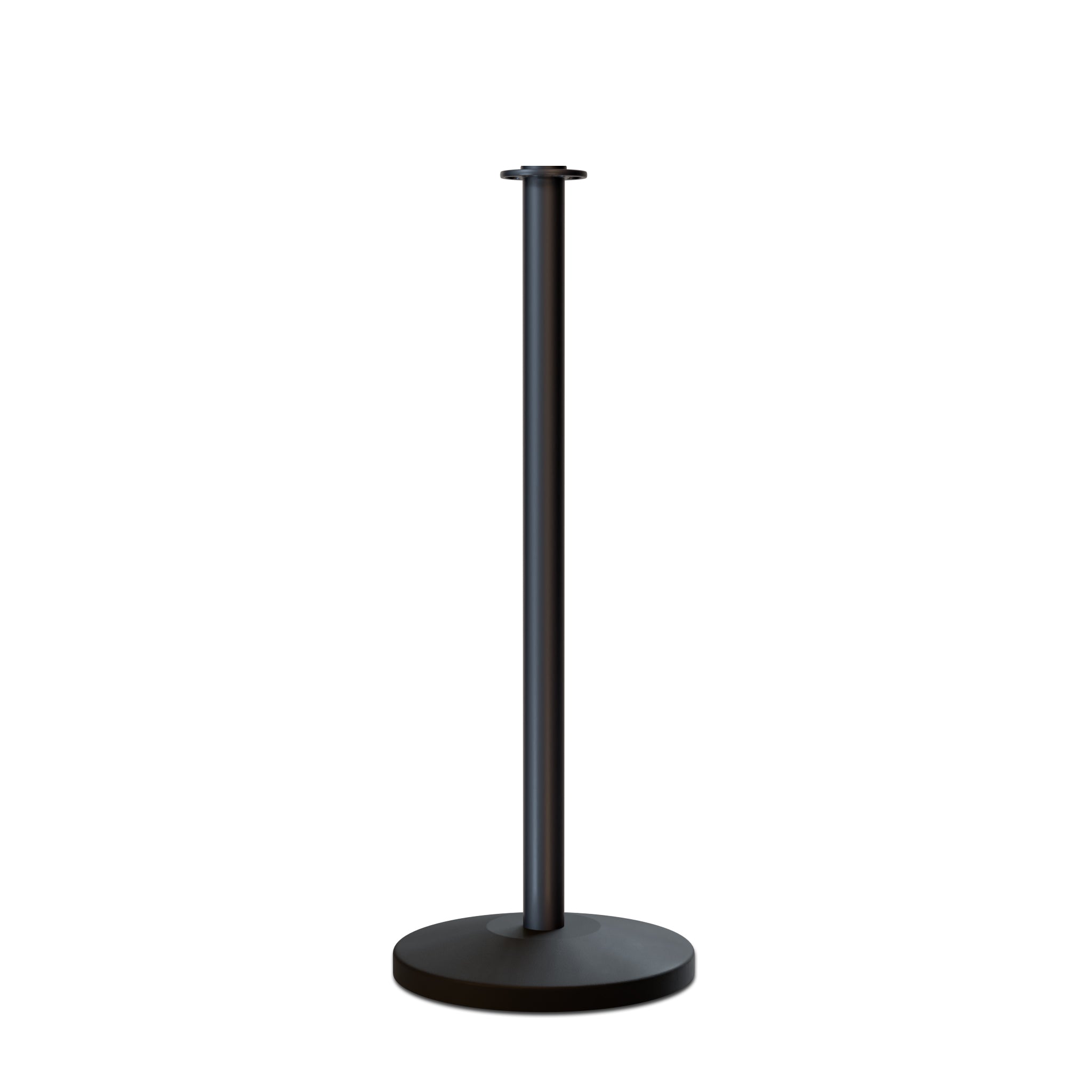 Flat Top Rope Stanchion with Sloped Base - Montour Line CLine - Crowd Control Warehouse