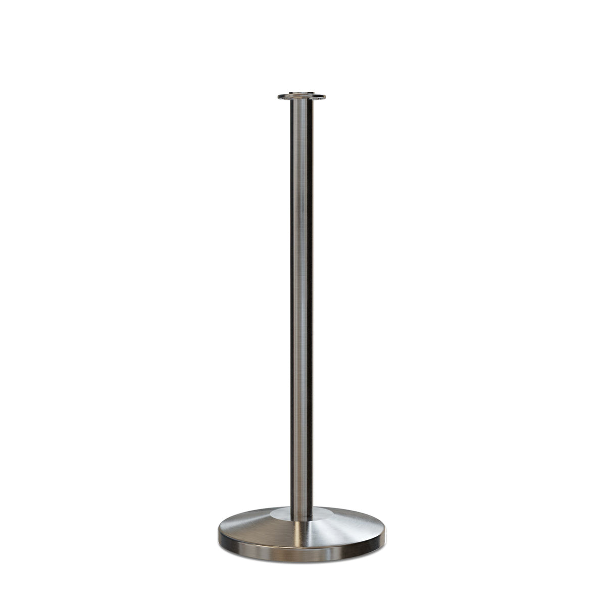 Flat Top Rope Stanchion with Sloped Base - Montour Line CLine - Crowd Control Warehouse