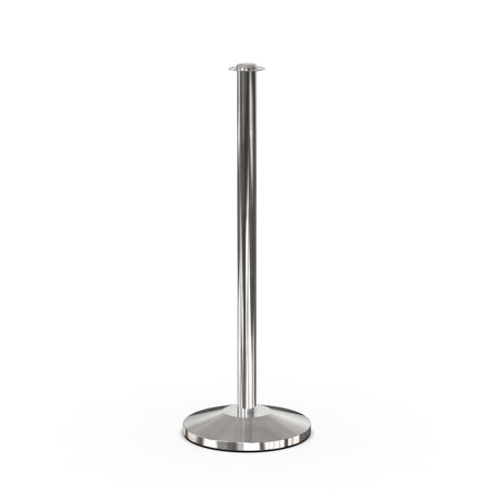Flat Top Rope Stanchion with Sloped Base - Montour Line CLine - Crowd Control Warehouse
