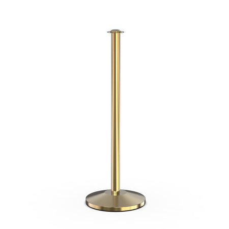 Flat Top Rope Stanchion with Sloped Base - Montour Line CLine - Crowd Control Warehouse