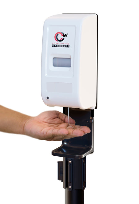Hand Sanitizer Dispenser for Stanchions - Crowd Control Warehouse