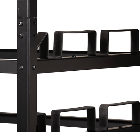 Horizontal Post Storage Cart - 24 Posts - Crowd Control Warehouse