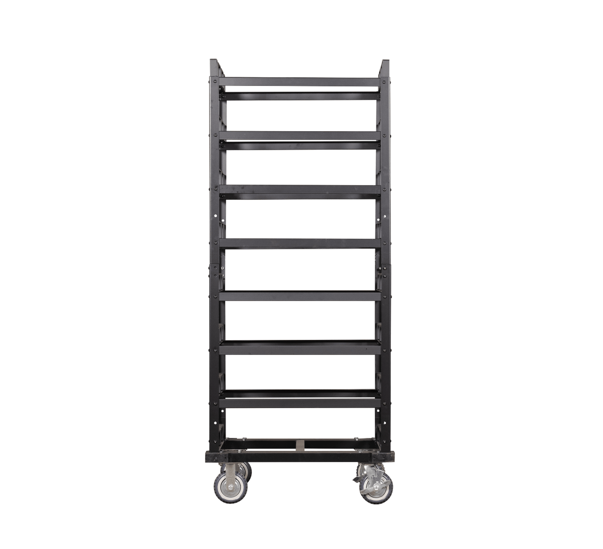 Horizontal Post Storage Cart - 24 Posts - Crowd Control Warehouse