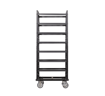 Horizontal Post Storage Cart - 24 Posts - Crowd Control Warehouse