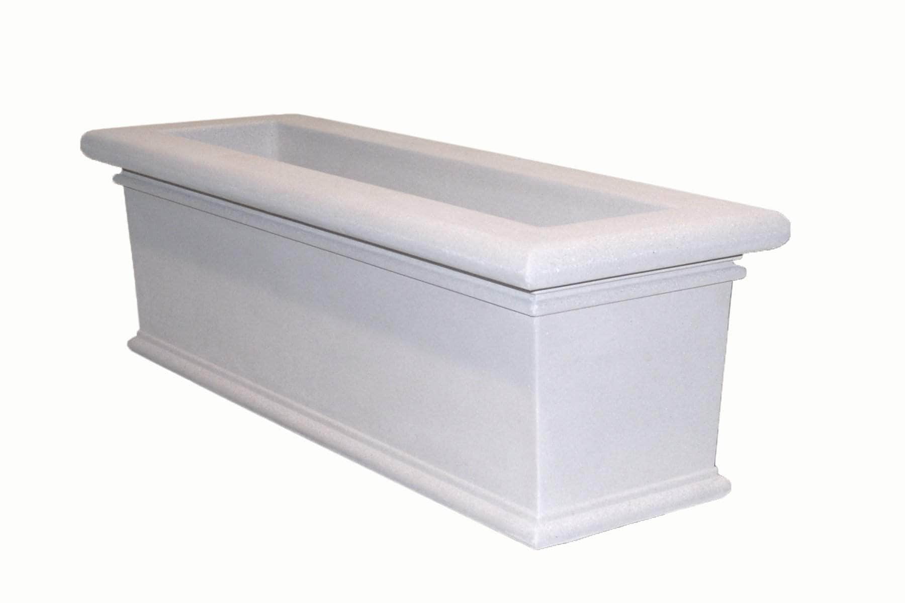 large plastic rectangular planter boxes Large Rectangular Concrete Planter | Reinforced Concrete | Charcoal Weatherstone | 60"