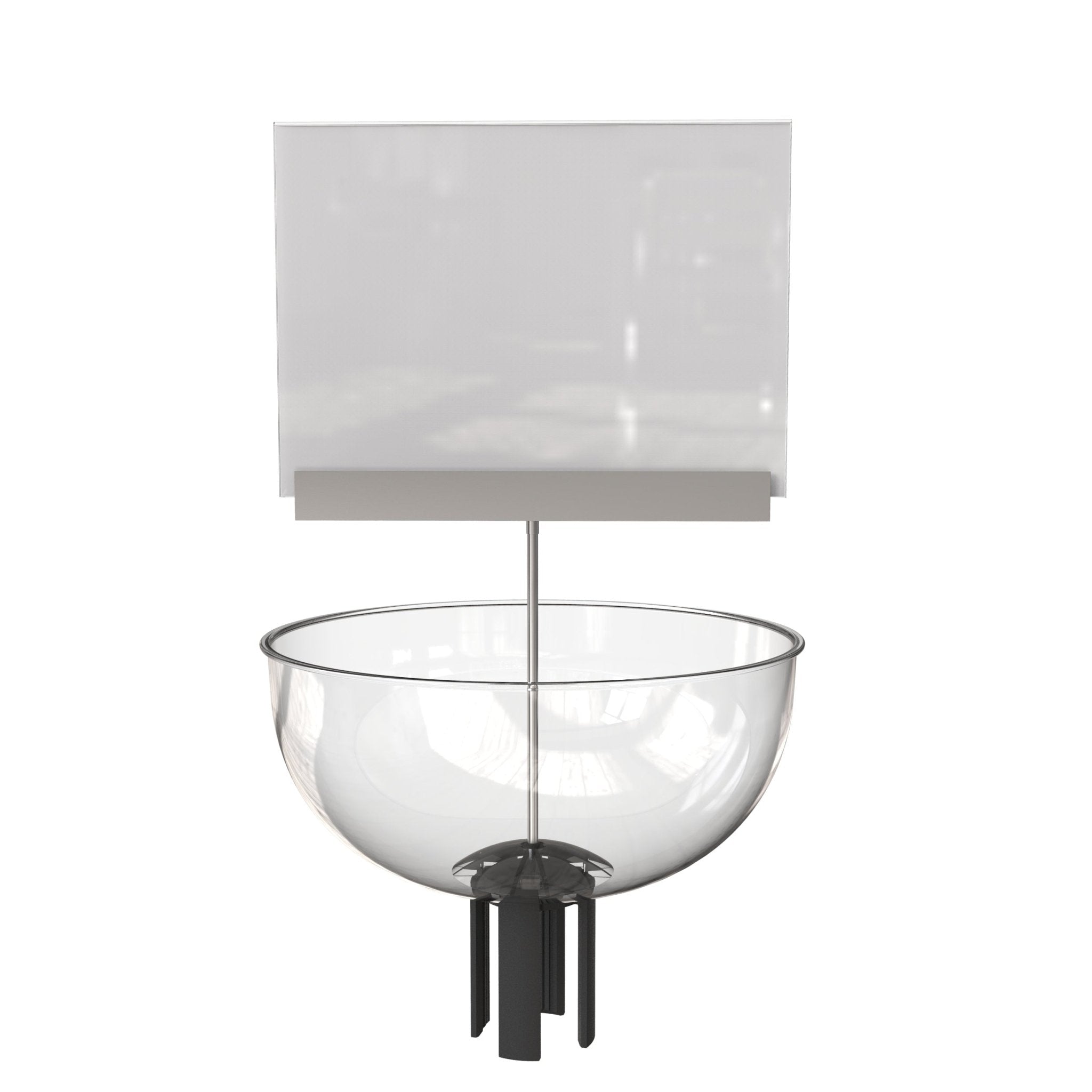 Merchandising Display Bowl for Retractable Belt Barrier Stanchion - Montour Line - Crowd Control Warehouse
