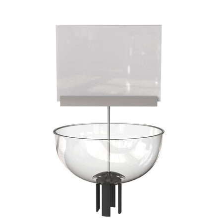 Merchandising Display Bowl for Retractable Belt Barrier Stanchion - Montour Line - Crowd Control Warehouse