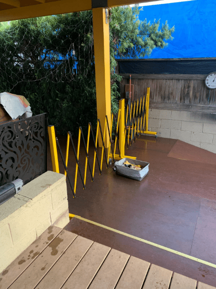 Metal Expandable Barricade, 16 Ft. and 11 Ft - Trafford Industrial - Crowd Control Warehouse