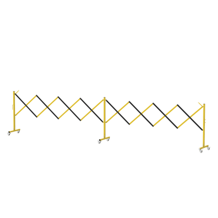 Metal Expandable Barricade, 16 Ft. and 11 Ft - Trafford Industrial - Crowd Control Warehouse