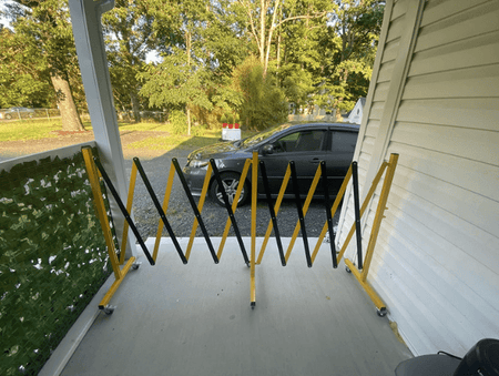 Metal Expandable Barricade, 16 Ft. and 11 Ft - Trafford Industrial - Crowd Control Warehouse