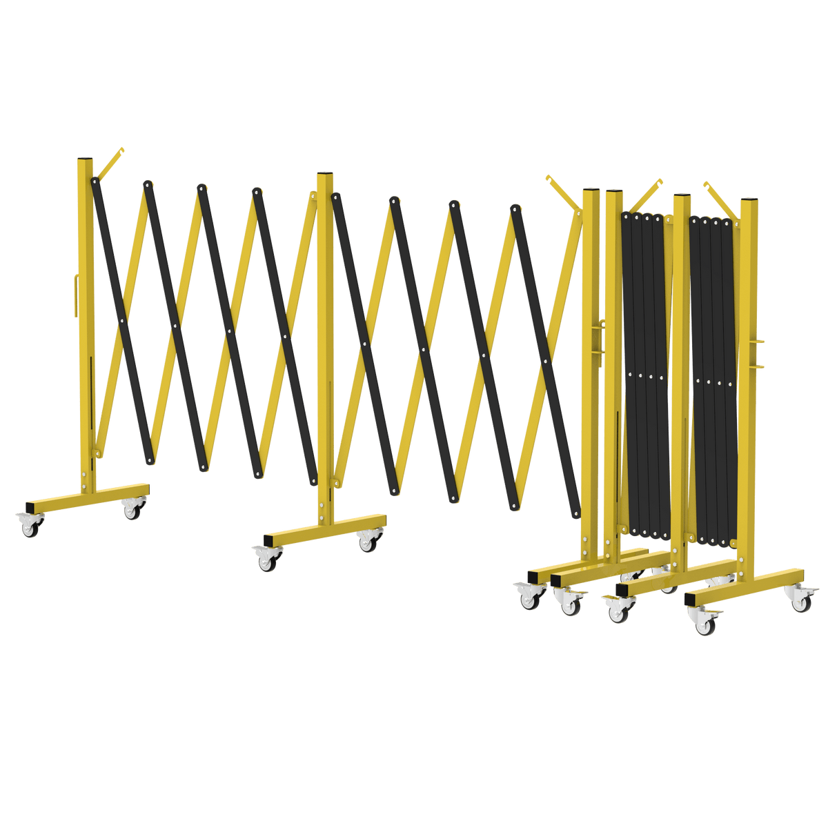 Metal Expandable Barricade, 16 Ft. and 11 Ft - Trafford Industrial - Crowd Control Warehouse