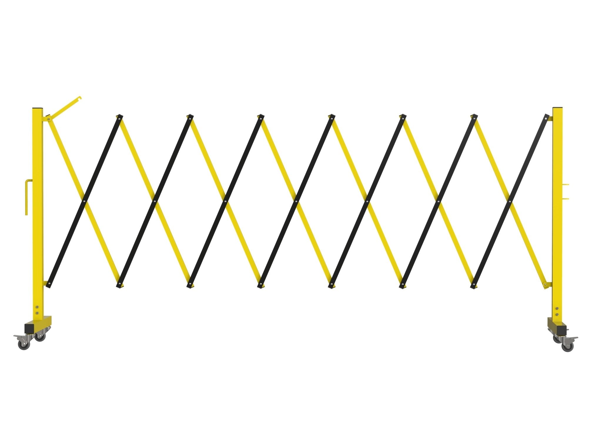 Metal Expandable Barricade, 16 Ft. and 11 Ft - Trafford Industrial - Crowd Control Warehouse