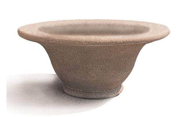 bigham bowl composite pot planter Michigan Large Concrete Bowl Planter | Misty Gray Weatherstone | 80 Dia. x 35